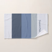 Shades of Modern Color Blocks Stripes Personalize Bad Handdoek (Handdoek)