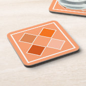 Shades of Oranje Argyle Bier Onderzetter (Linkerzijde)
