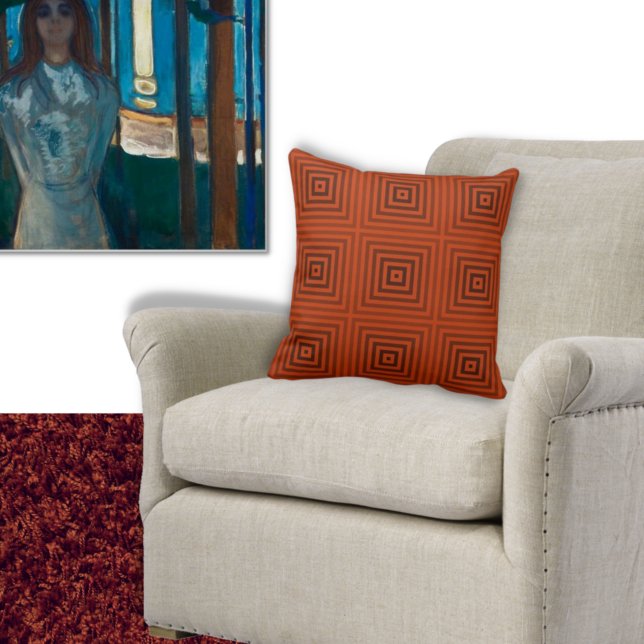 Shades of Oranje Box Pattern - Sierkussen (Creator heeft geüpload)