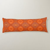 Shades of Oranje Flamingo Feathers Body Pillow Lichaamskussen (Achterkant)
