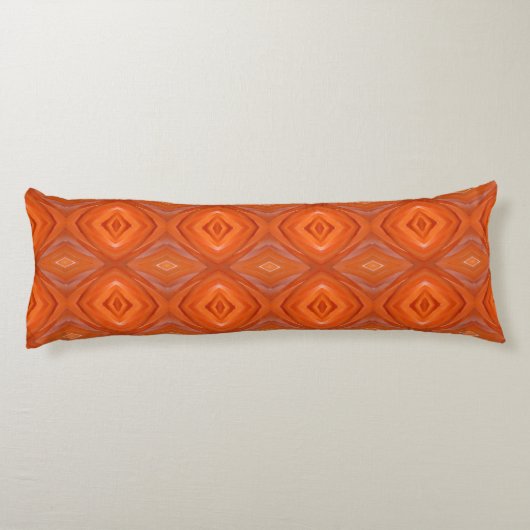 Shades of Oranje Flamingo Feathers Body Pillow Lichaamskussen (Achterkant)