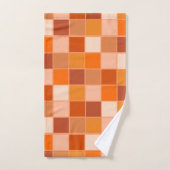 Shades of Oranje Squares Bad Handdoek (Handdoek)