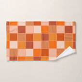Shades of Oranje Squares Bad Handdoek (Handdoek)