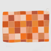 Shades of Oranje Squares Golfhanddoek (Horizontaal)