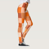 Shades of Oranje Squares Leggings (Rechts)