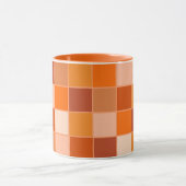 Shades of Oranje Squares Mok (Midden)
