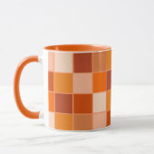 Shades of Oranje Squares Mok (Links)