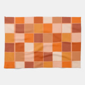 Shades of Oranje Squares Theedoek (Horizontaal)