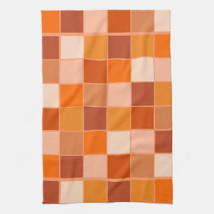 Shades of Oranje Squares Theedoek