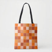 Shades of Oranje Squares Tote Bag (Voorkant)
