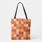 Shades of Oranje Squares Tote Bag (Achterkant)