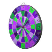 Shades of Paars and Green Game Room Dartbord (Voorkant Rechts)