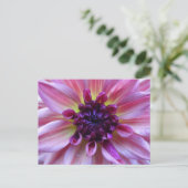 Shades of Paars Dahlia Sluiten het Briefkaart van  (Staand voorkant)