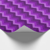 Shades of Paars LG Hombre Chevron ZigZag Pattern Cadeaupapier (Hoek)