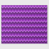 Shades of Paars LG Hombre Chevron ZigZag Pattern Cadeaupapier (Vlak)