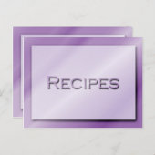 Shades of Paars Recipe Card Briefkaart (Voorkant / Achterkant)