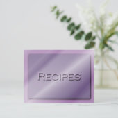 Shades of Paars Recipe Card Briefkaart (Staand voorkant)