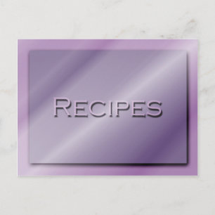 Shades of Paars Recipe Card Briefkaart