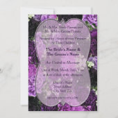 Shades of Paarse Anjers Huwelijksuitnodiging Kaart (Voorkant)