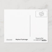 Shades of Paarse Hydrangea Briefkaart (Achterkant)