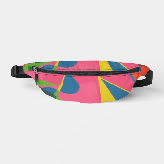 Shades of Pink Abstract Fanny Pack Heuptasje (Voorkant)