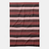 Shades of Pink and Burgundy Striped Theedoek (Verticaal)
