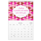 Shades of Pink Calendar Kalender (Jan 2026)