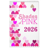 Shades of Pink Calendar Kalender (Hoes)