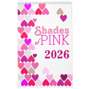 Shades of Pink Calendar Kalender