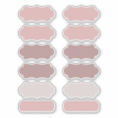 Shades Of Pink Creëer Uw Eigen Vinyl Labels (Voorkant)