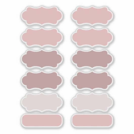 Shades Of Pink Creëer Uw Eigen Vinyl Labels (Voorkant)