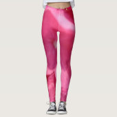 Shades of Pink Flowers Floral Photography Leggings (Voorkant)