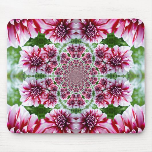 Shades of Pink Flowers Mousepad Muismat (Voorkant)