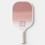 Shades of Pink Monogram Pickleball Paddle (Voorkant)