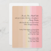 Shades of Pink Ombre Wedding Invitation Kaart (Voorkant / Achterkant)