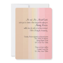 Shades of Pink Ombre Wedding Invitation