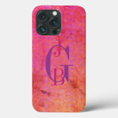 Shades of Pink, Oranje en Paars Ombre Case-Mate iPhone Case (Achterkant)