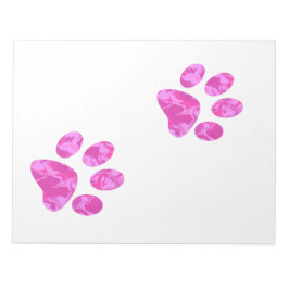 Shades of Pink Paws Notitieblok