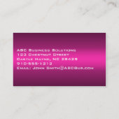 Shades of Pink Professional Standard Visitekaartje (Achterkant)