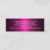 Shades of Pink Skinny Visitekaartjes (Achterkant)