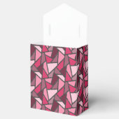 Shades of pink stained glass pattern bedankdoosjes (Geopend)