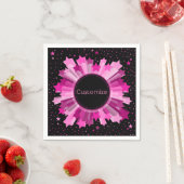 Shades of Pink Starburst Party Napkins Servetten (Insitu)