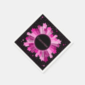 Shades of Pink Starburst Party Napkins Servetten (Hoek)
