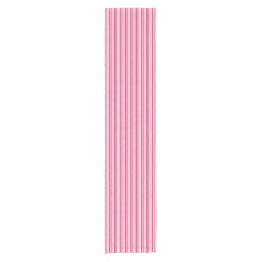 Shades of Pink Stripes Tafelloper (Voorkant)