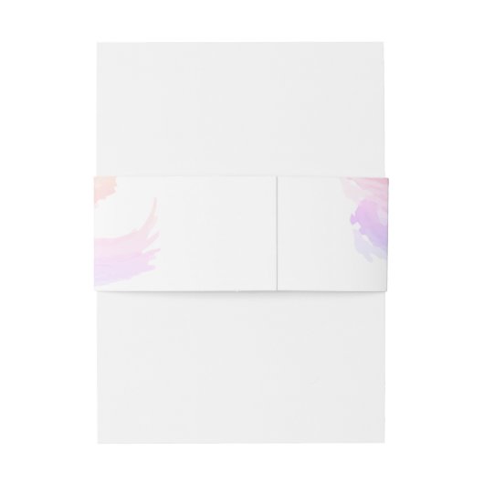 Shades of Pink Waterverf Splash Wedding Uitnodigingen Wikkel (Achterkant Voorbeeld)