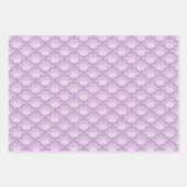 Shades of Purple Floral Theme Inpakpapier Vel (Voorkant 2)