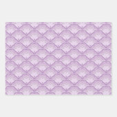 Shades of Purple Floral Theme Inpakpapier Vel (Voorkant)