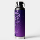 SHADES OF PURPLE HALLOWEEN TREE WITH PUMPKINS WATERFLES (Achterkant)