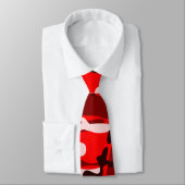 Shades of Red and Pink Camouflage Necktie Stropdas (Gebonden)