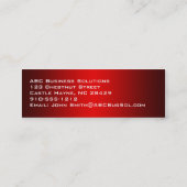 Shades of Red Professional Slim-Visitekaartjes Mini Visitekaartje (Achterkant)